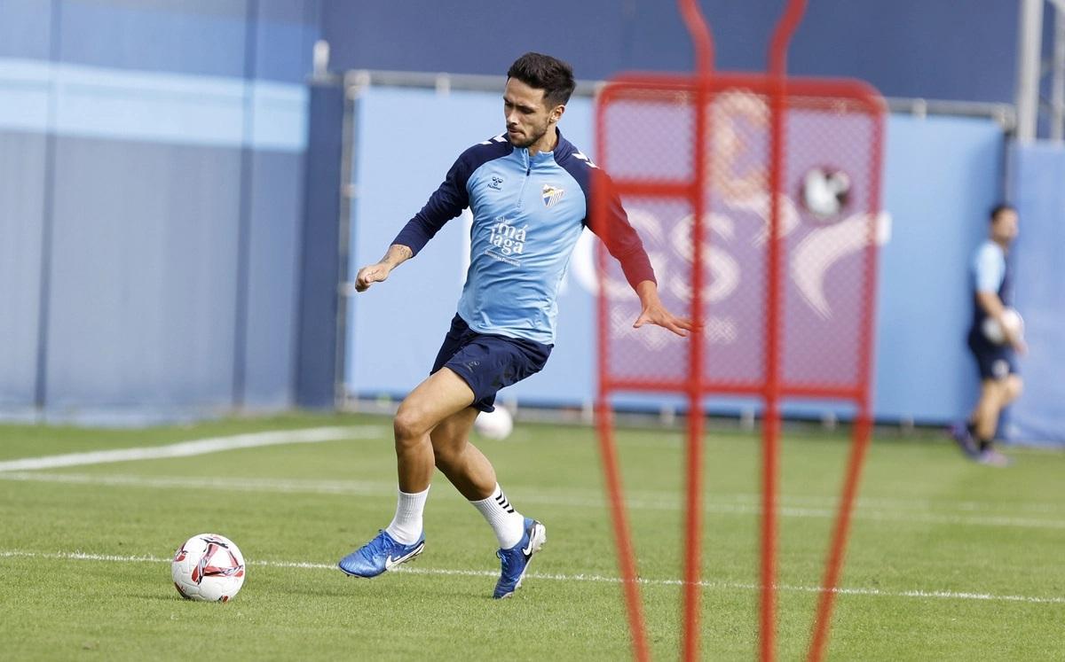 Nelson Monte, durante un entrenamiento en el Anexo.
