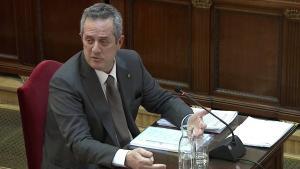 Joaquim Forn, durante su declaración en el Supremo, el pasado 14 de febrero.