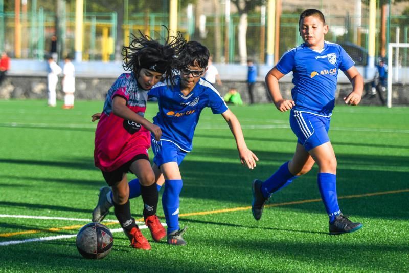 25-01-20  DEPORTES. CAMPOS DE FUTBOL DE LA ZONA DEPORTIVA DEL PARQUE SUR EN  MASPALOMAS. MASPALOMAS. SAN BARTOLOME DE TIRAJANA.  San Fernando de Maspalomas - Gariteño (Benjamines).  Fotos: Juan Castro.  | 25/01/2020 | Fotógrafo: Juan Carlos Castro