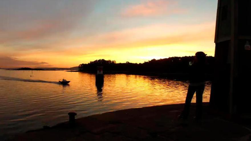 Timelapse | Un atardecer en Vilagarcía