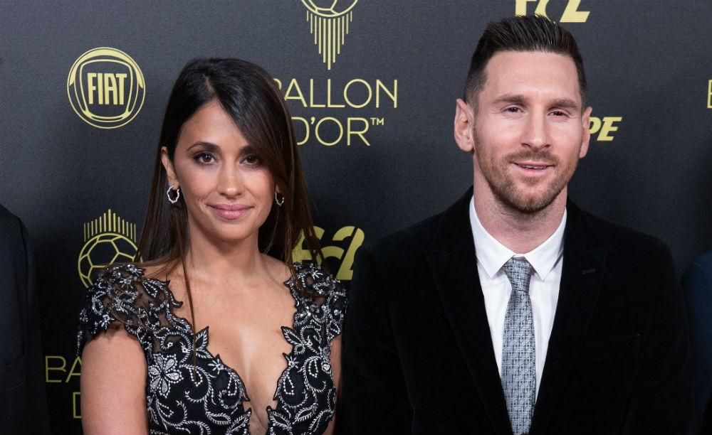 Antonella Roccuzzo y Leo Messi en la gala del Balón de Oro