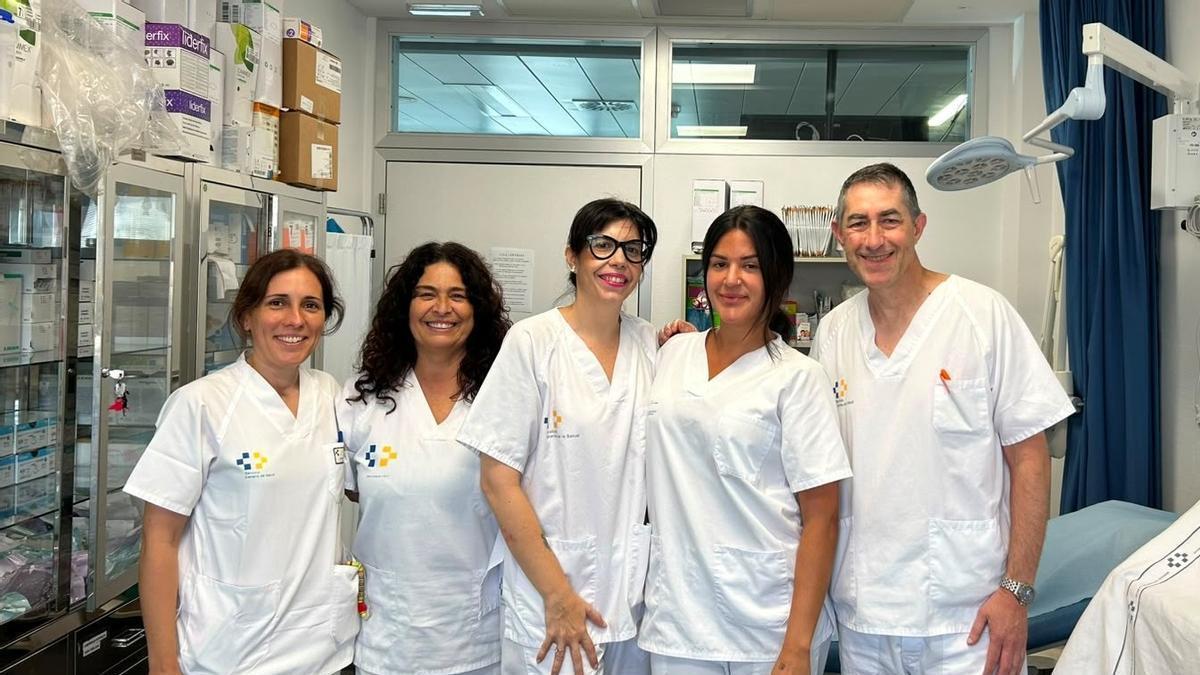 Parte del equipo de Dermatología del Hospital Universitario de Lanzarote Doctor José Molina Orosa.