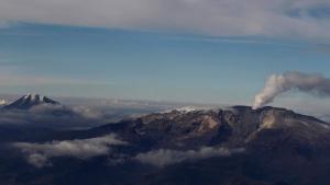 El volcán colombiano Nevado del Ruiz.