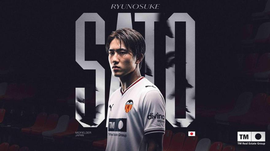 El Valencia ficha al joven futbolista japonés Ryunosuke Sato hasta 2031