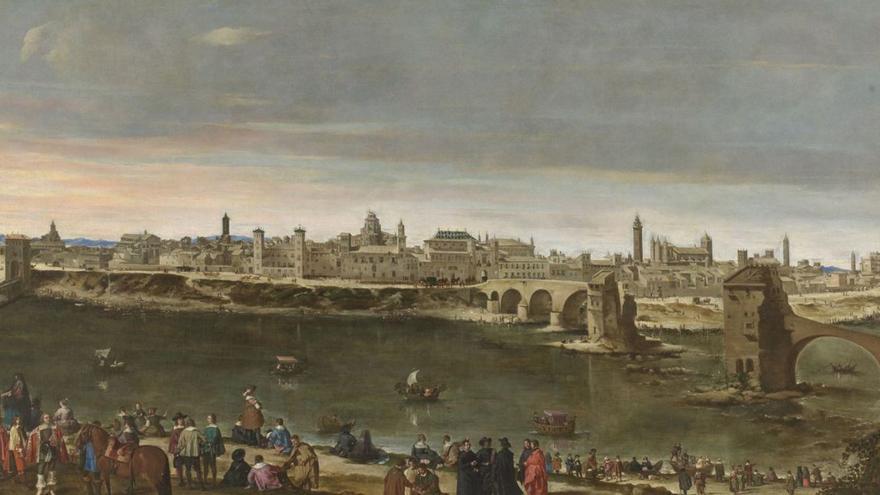 Vista de Zaragoza en 1647, por Juan Bautista Martínez del Mazo.