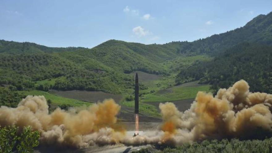 El míssil balístic llançat per Corea.