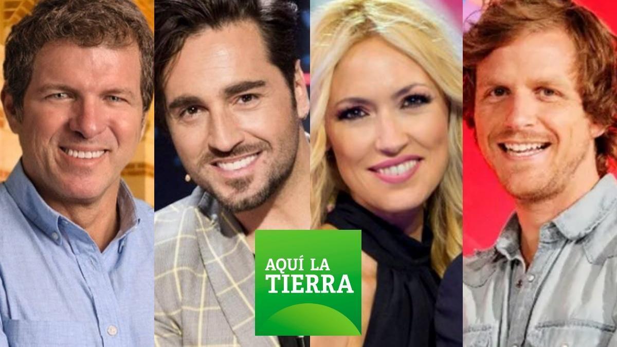 Mario Picazo, David Bustamante, Carolina Cerezuela y Álvaro de la Lama, reporteros VIP de ’Aquí la tierra’.