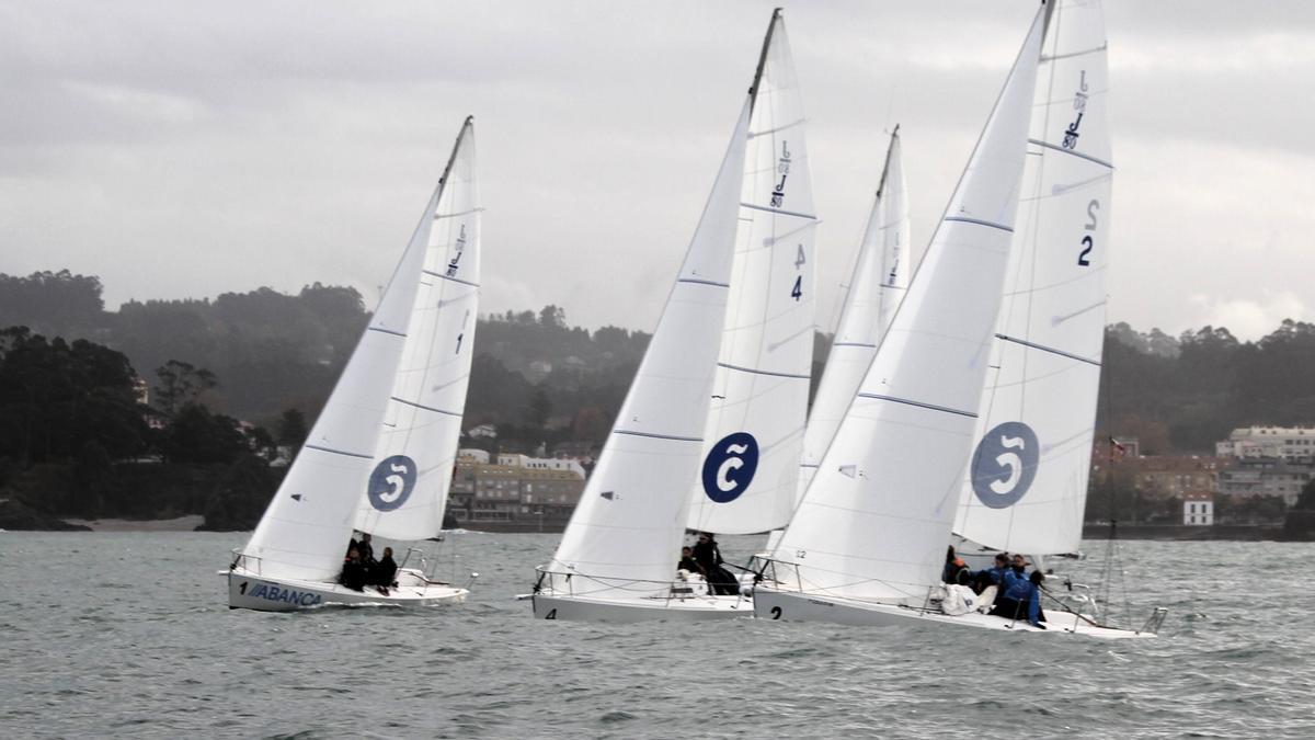 Imagen de una regata reciente en A Coruña.
