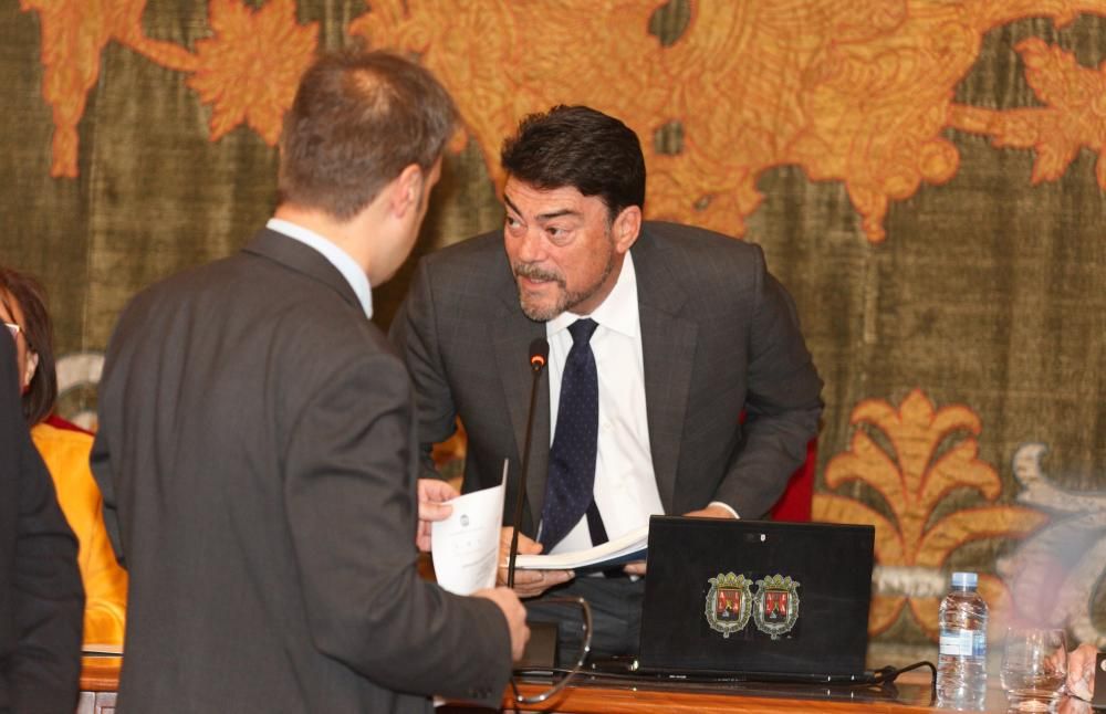 Pleno en el Ayuntamiento de Alicante