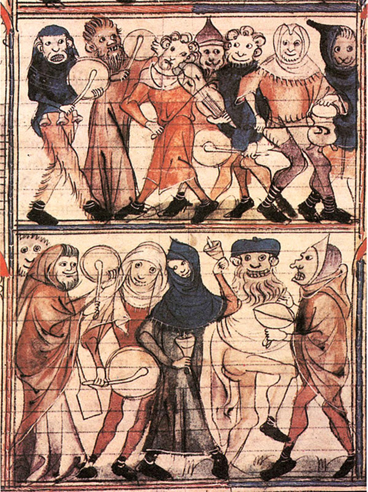 Miniatura de la 'Fiesta de los locos'