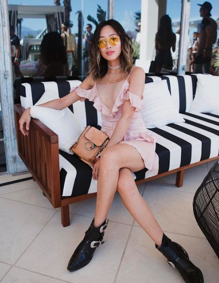 Gafas de sol amarillas de Aimee Song