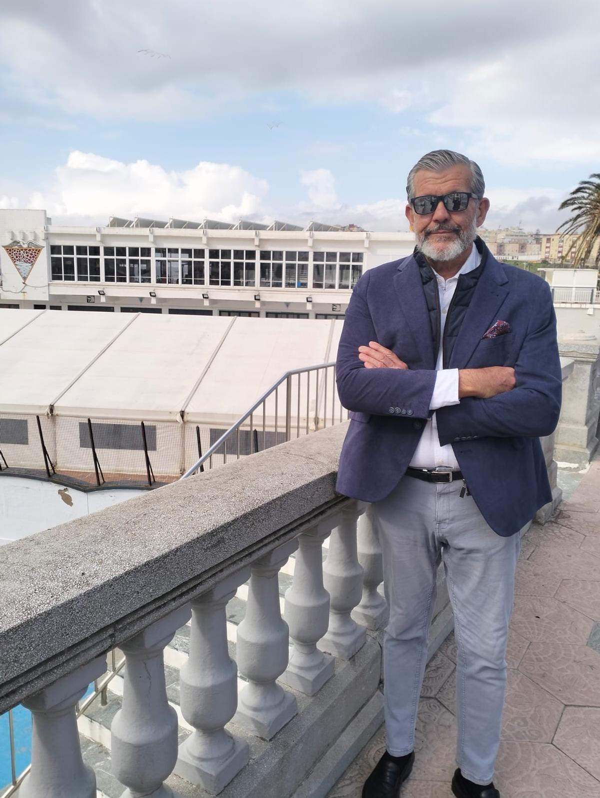 Miguel Ángel Pérez, empresario de una tienda de papelería en Ceuta