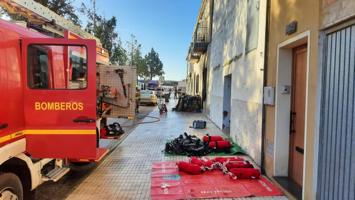 Incendio en Casar de Cáceres.