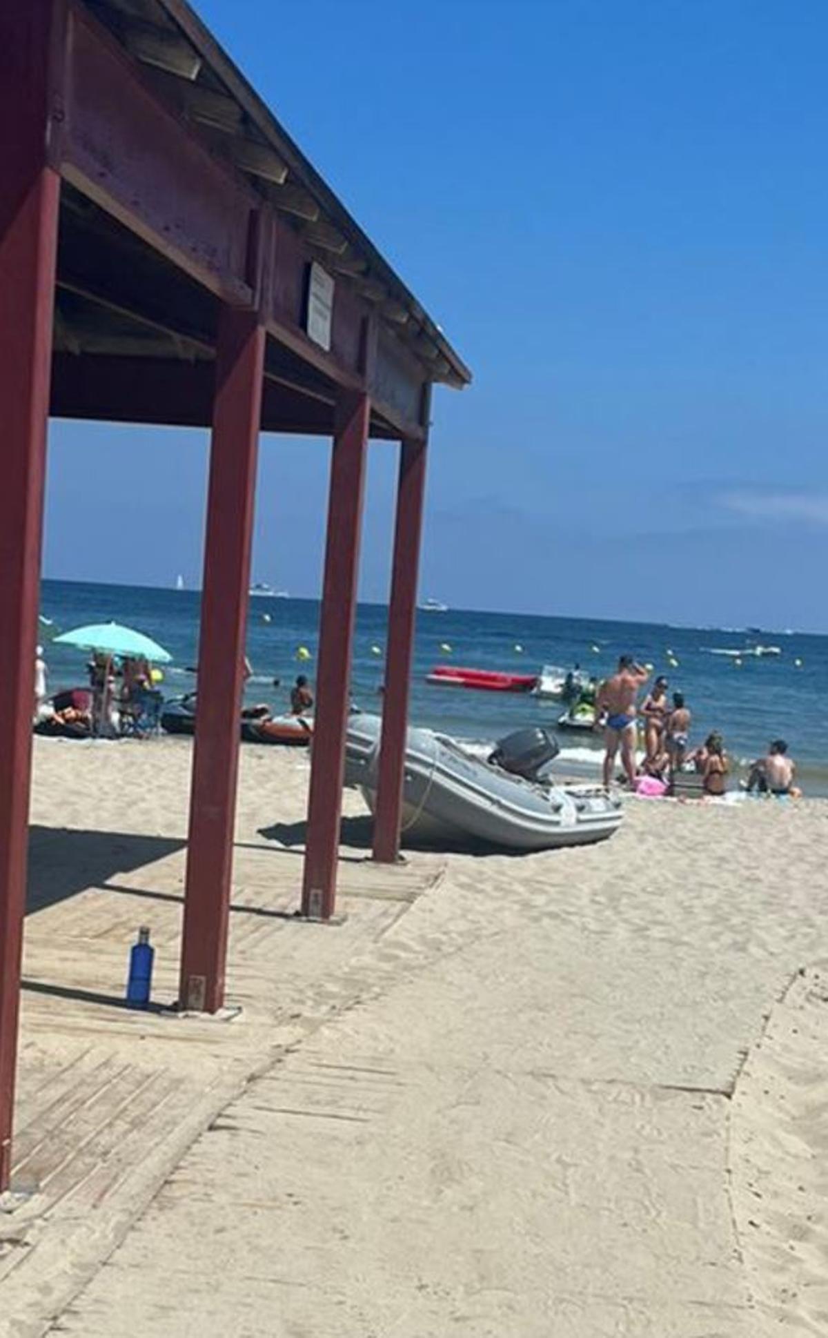 Motos de agua en Platja d'en Bossa