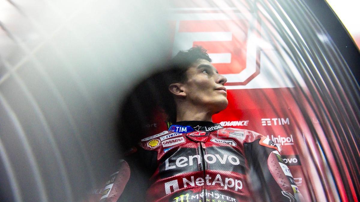 La suerte le ha sonreído a Marc Márquez en la sprint de Jerez