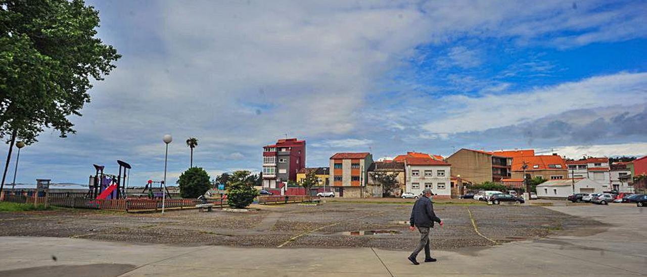 Plaza de O Regueiro, en A Illa de Arousa.