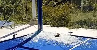 Causan graves destrozos en la pista de pádel de Ponte Caldelas antes de su estreno