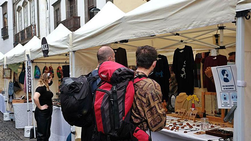 Las ventas del mercadillo de Vegueta caen hasta un 90% por la Covid