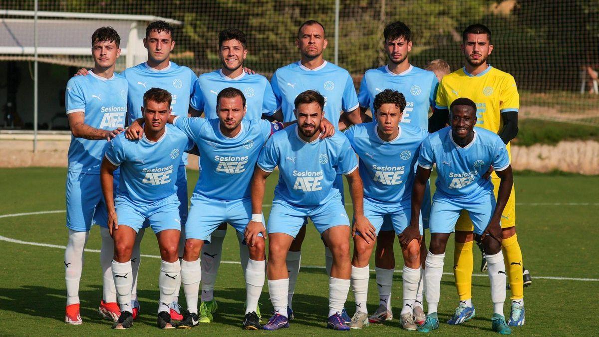 El último once de la AFE, frente a La Nucía.