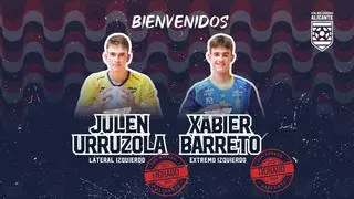 El EÓN Alicante logra la cesión de Xabier Barreto y Julen Urruzola, del Bidasoa