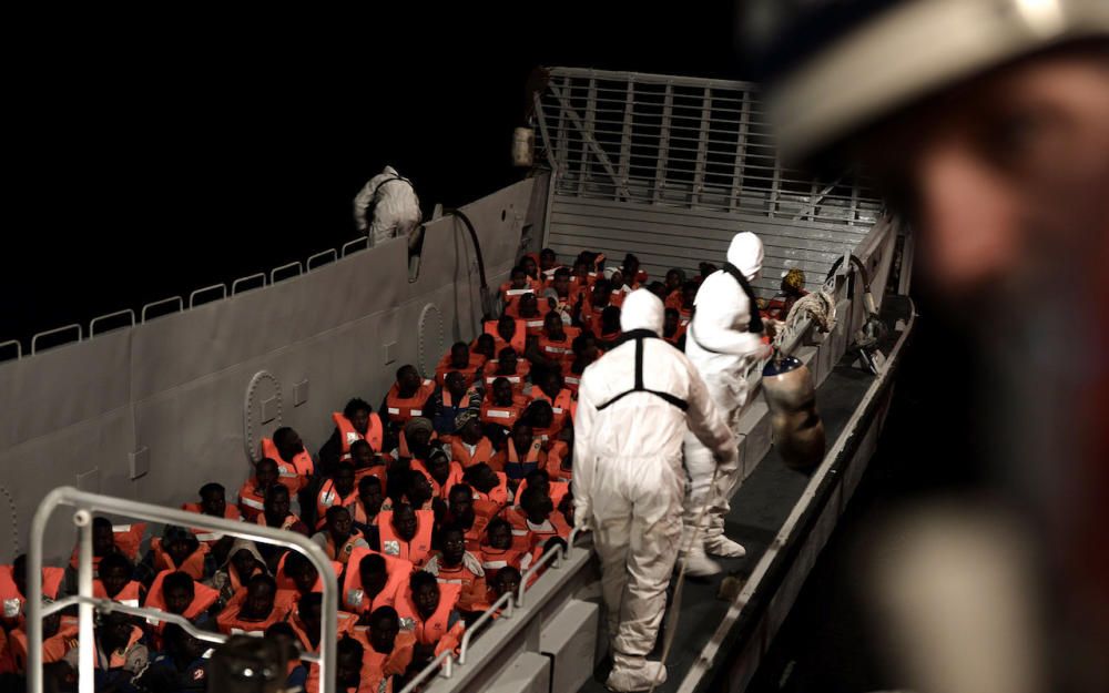 Die Flüchtlinge an Bord der Aquarius