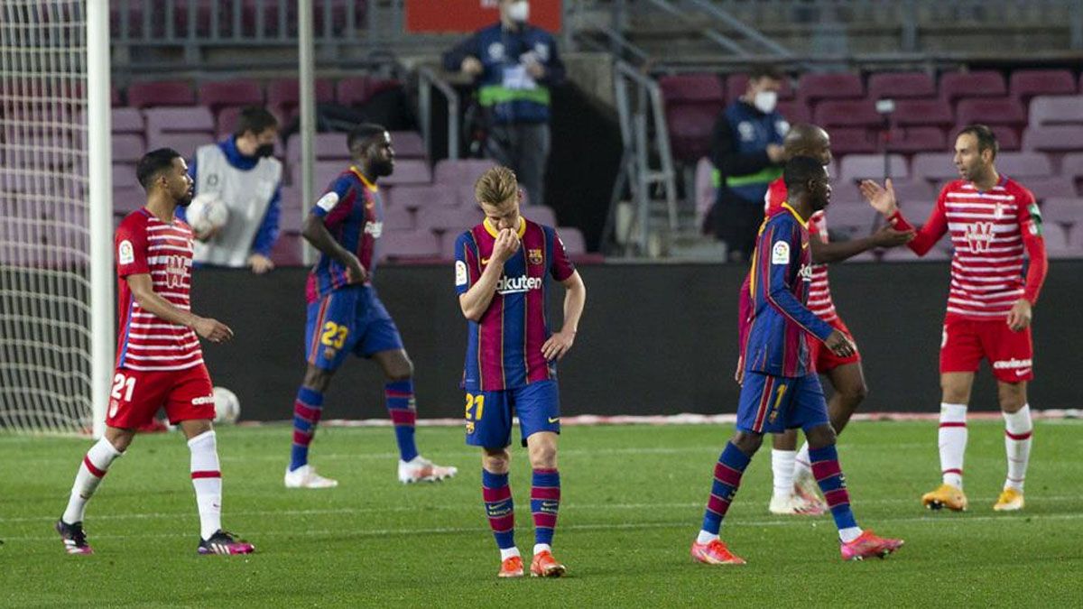 El Barça sufrió un varapalo muy duro ante el Granada