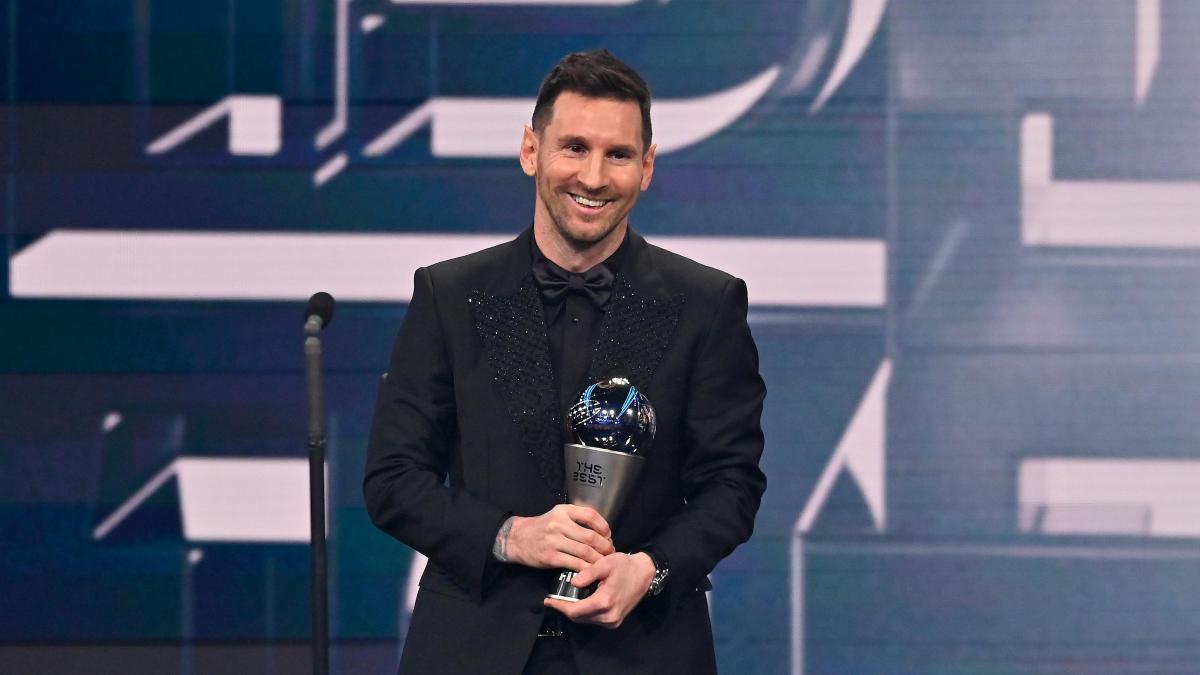 Leo Messi en la gala del The Best
