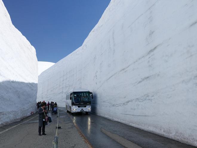 Estas paredes de nieve prometen una postal única.