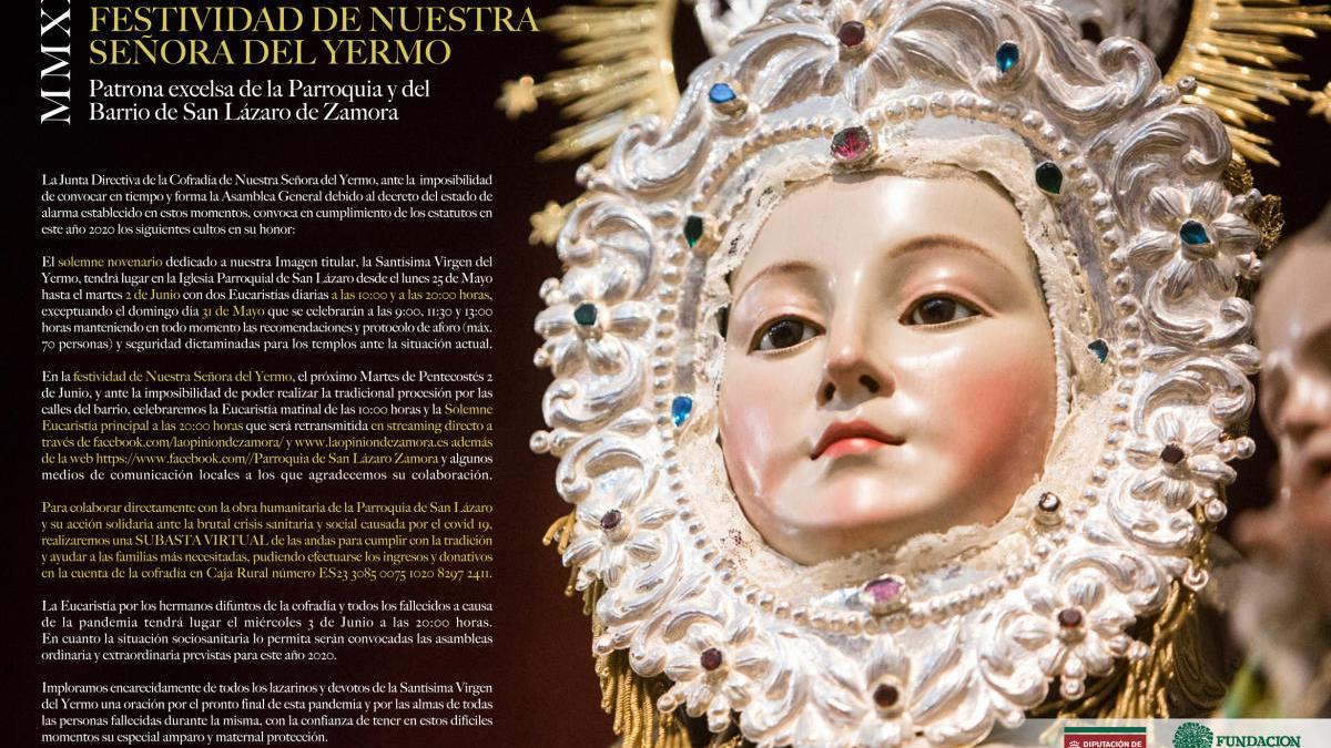 La misa de la Virgen del Yermo será retransmitida vía online por LA OPINIÓN DE ZAMORA