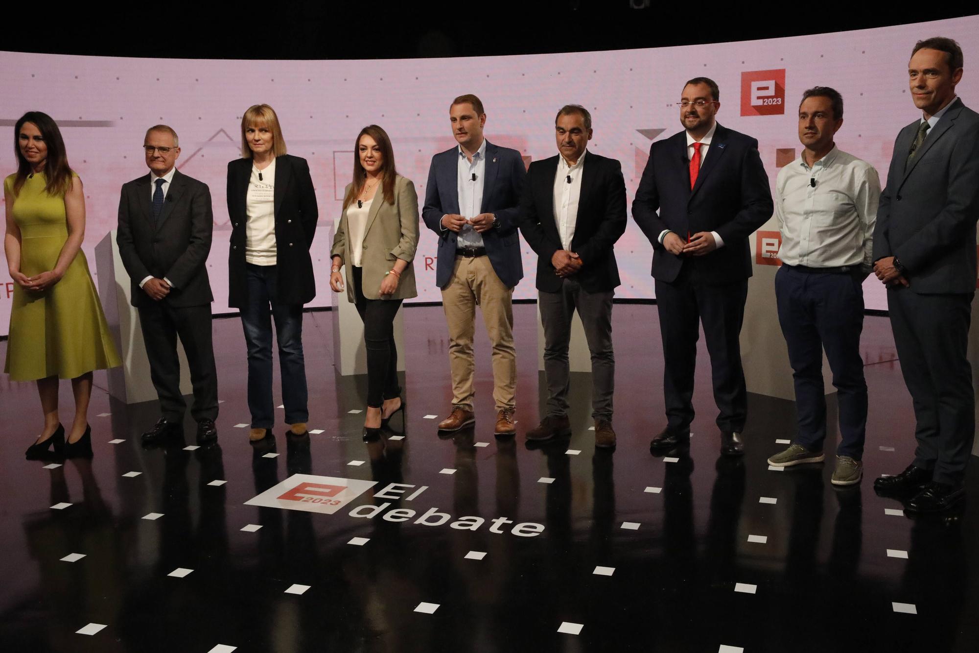 En imágenes: Debate de los candidatos a la presidencia del Principado