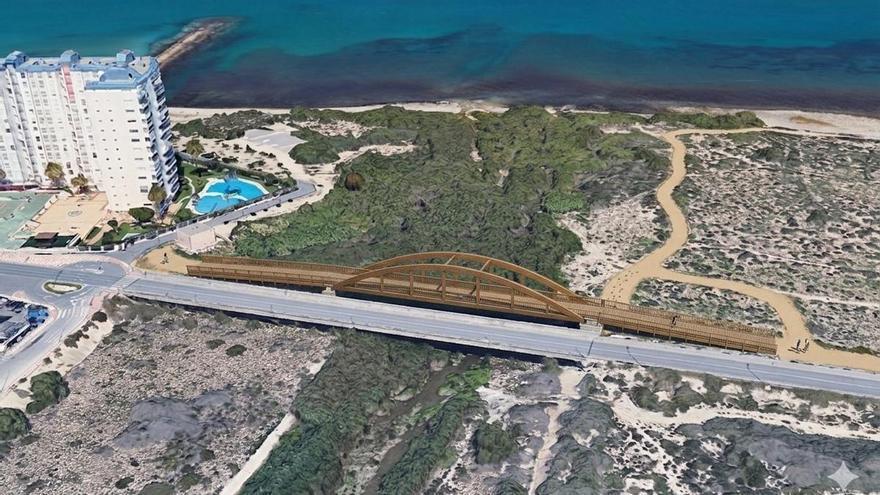 Una pasarela para unir las playas de Carrer la Mar y Muchavista de El Campello