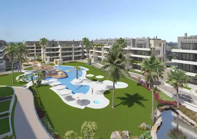 Así es Flamenca Village: El espectacular residencial en Orihuela Costa que evoca un pequeño pueblo centroeuropeo