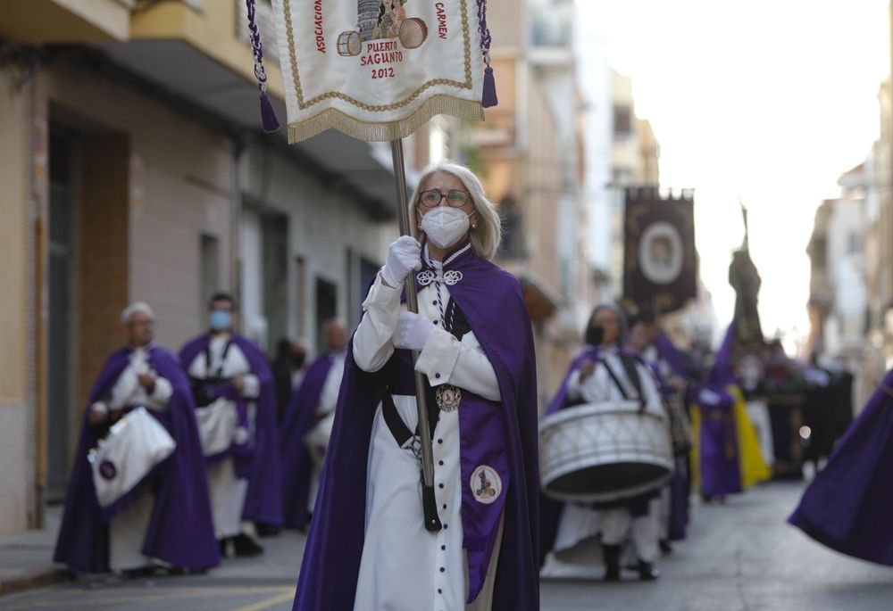 Procesión del Encuentro en el Port de Sagunt.