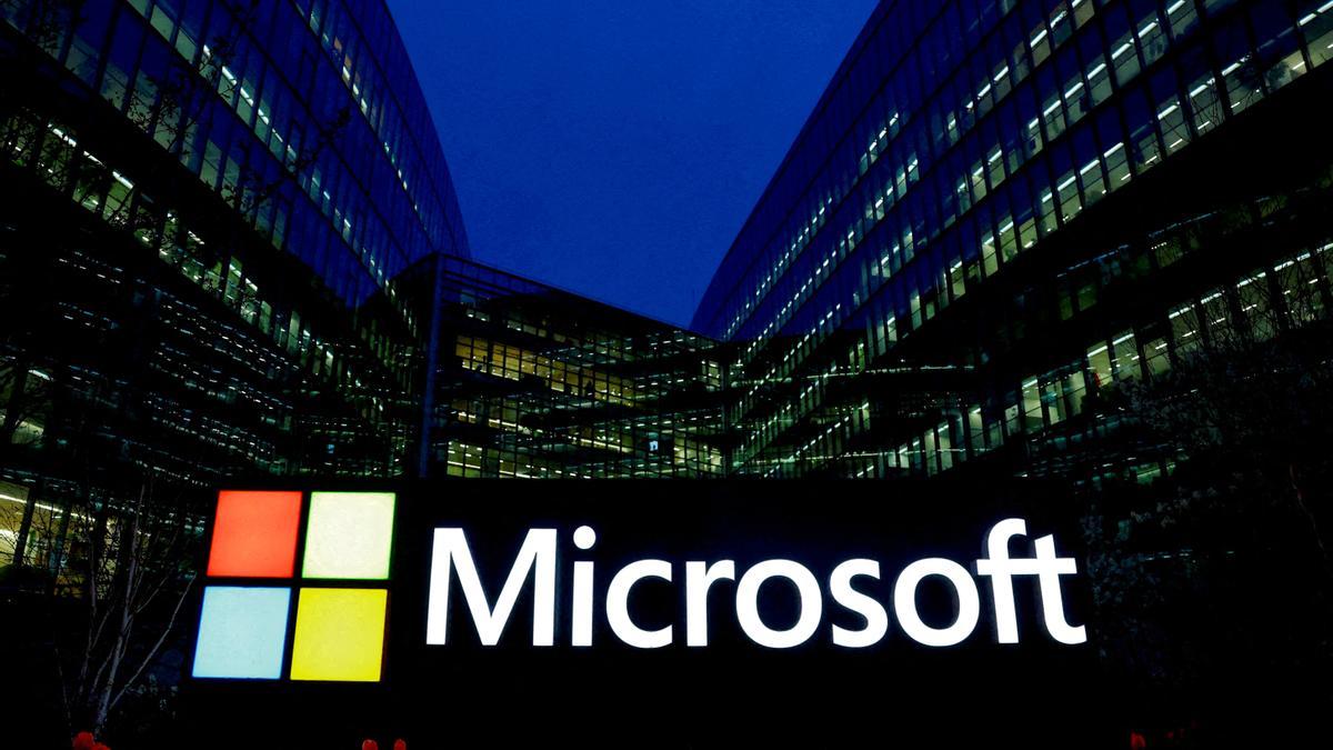 Las oficinas de Microsoft en París, empresa relacionada con la caída de sistemas en todo el mundo.