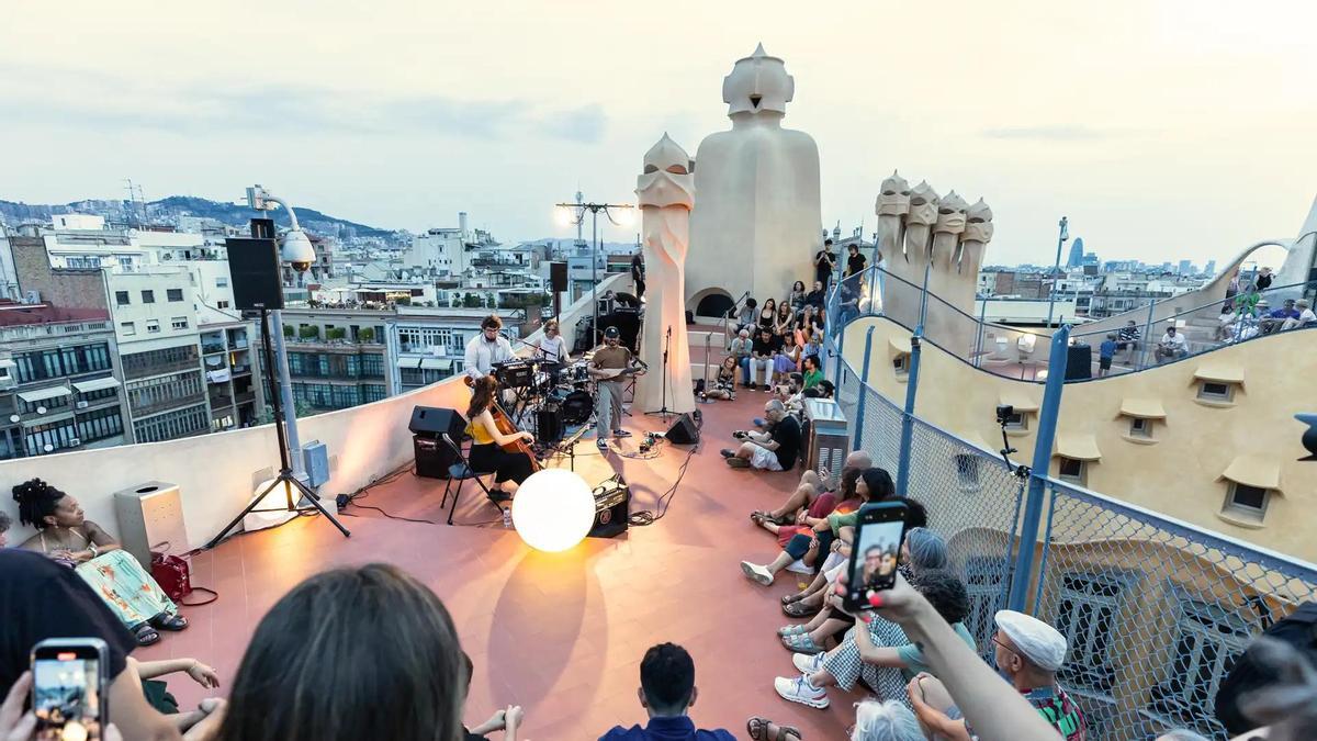 Sesión de Talents Jazz en La Pedrera.