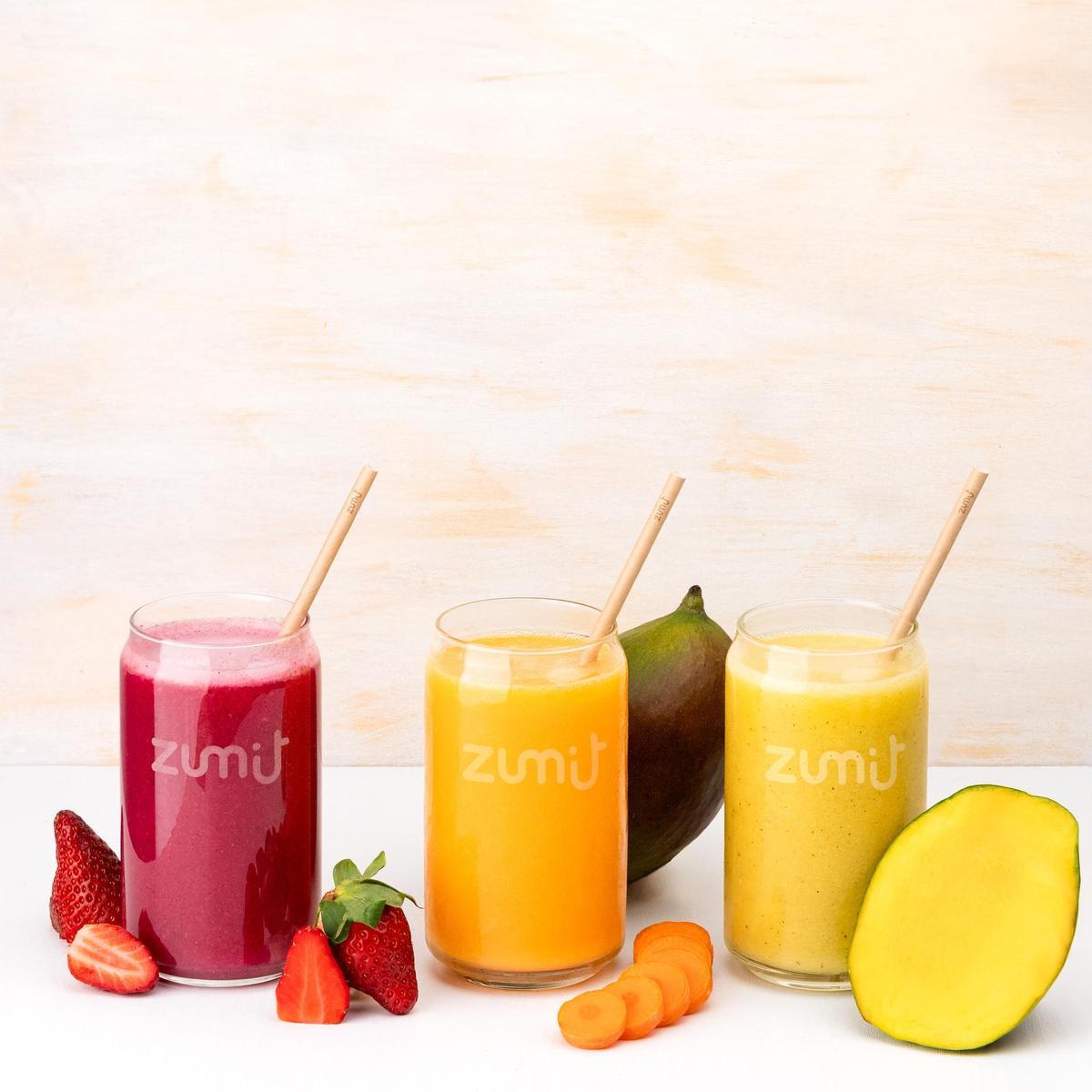 Smoothies 100% naturales y sin azúcar.