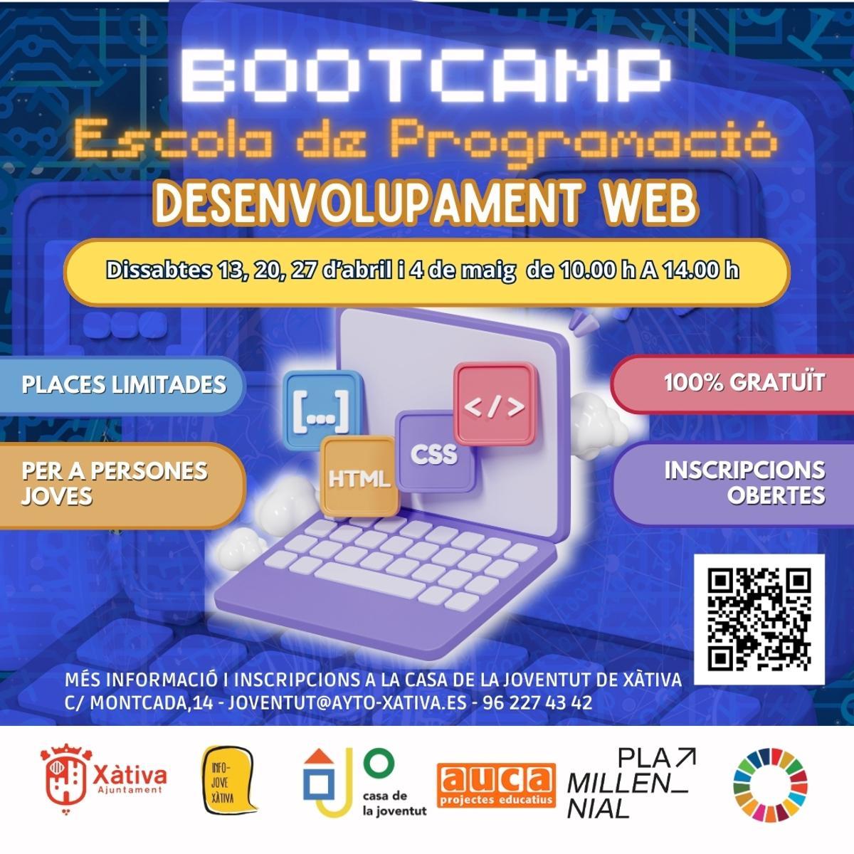 Cartel del bootcamp.