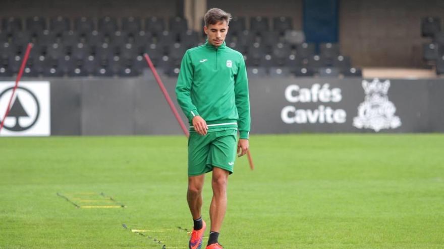 Miguel Guirao en una de sus últimas sesiones de trabajo en el estadio.