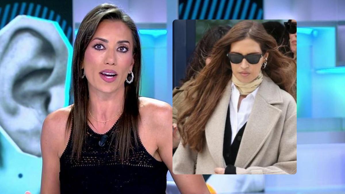 Patricia Pardo en 'Vamos a ver' / Sara Carbonero en el velatorio de su madre