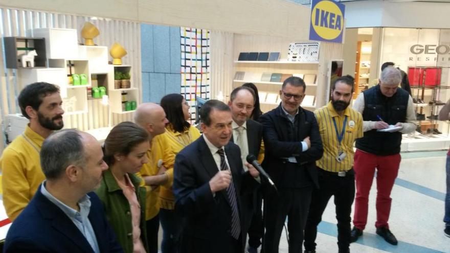 Presentación de Ikea en Vigo, esta mañana. // J. Lores