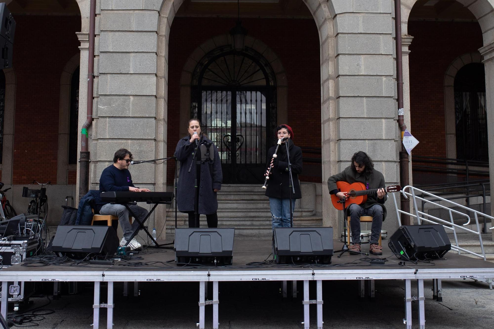 GALERÍA | El acto del 25N en Zamora, en imágenes