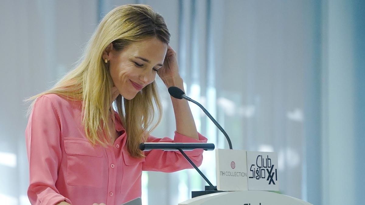 Cayetana Álvarez de Toledo en un acto en Madrid.