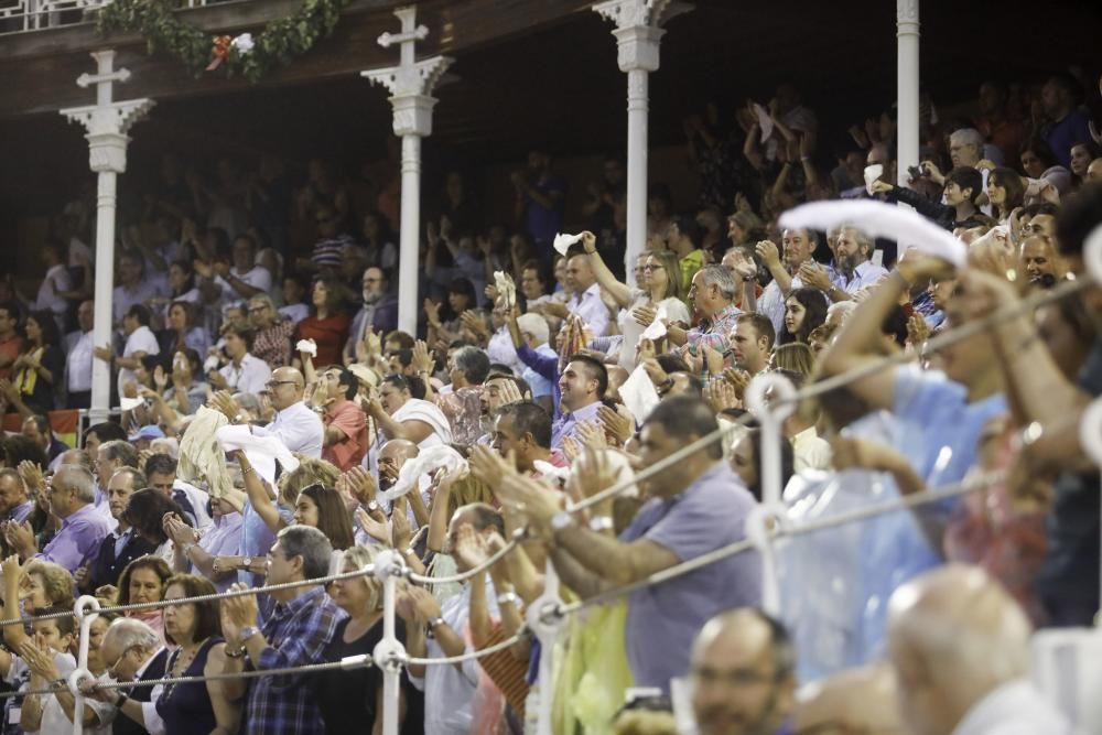 Corrida de rejones en la Feria Taurina de Begoña de 2018.