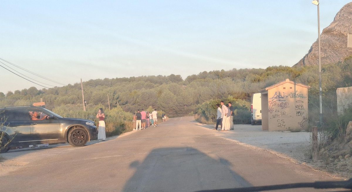 Imagen tomada esta mañana en la Plana del Montgó
