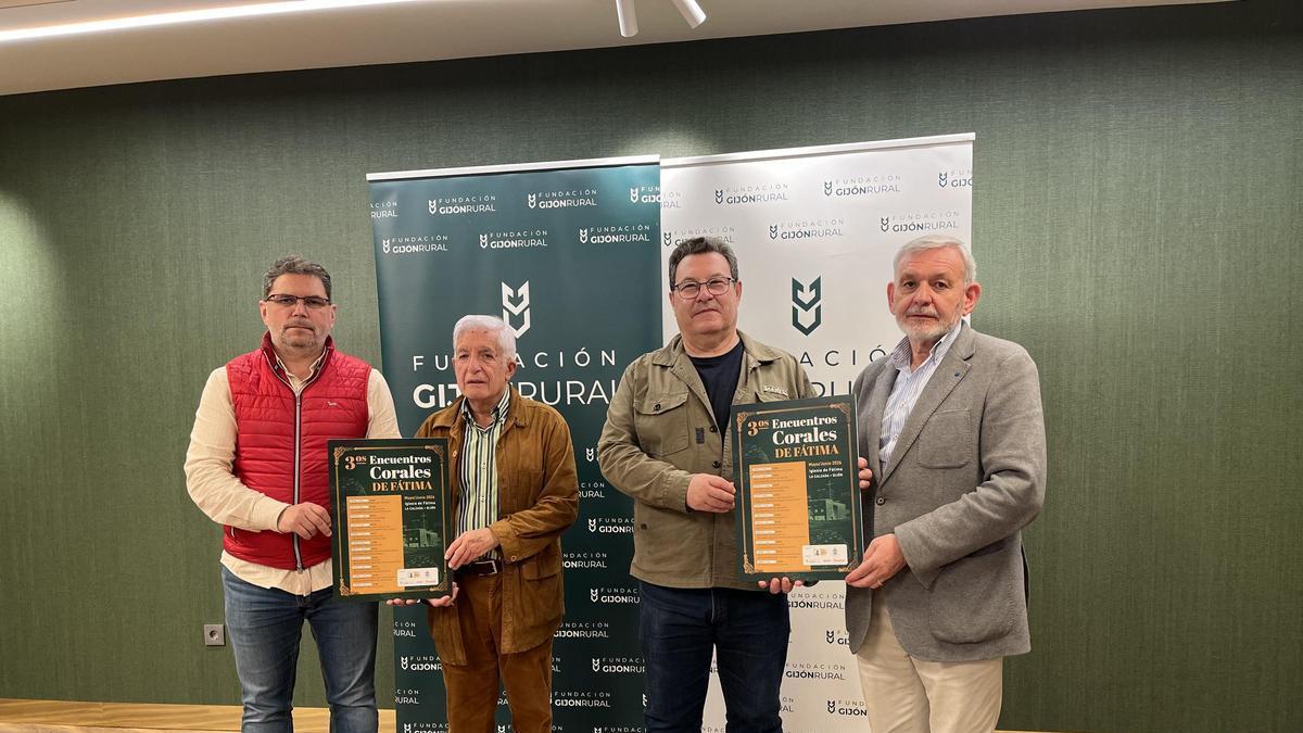 Por la izquierda, Toño Migoya, Marcelino Martínez "Santi", Eduardo Zulaiba y José Ramón Fiaño.
