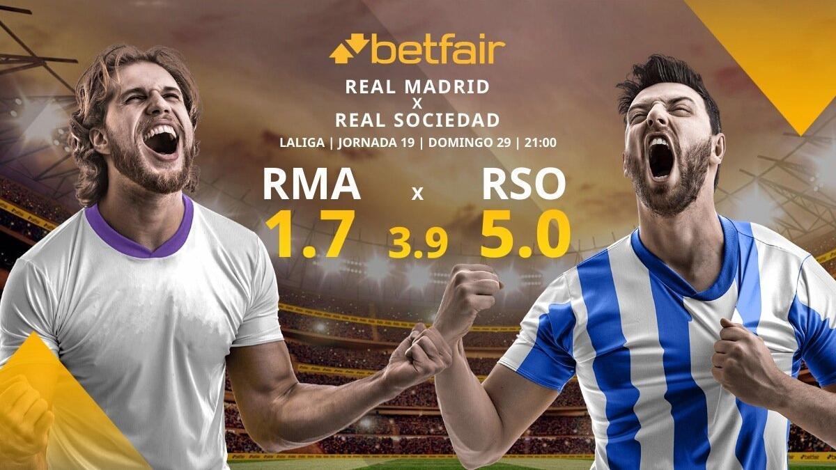 Real Madrid vs. Real Sociedad: horario, TV, alineaciones, estadísticas y pronósticos