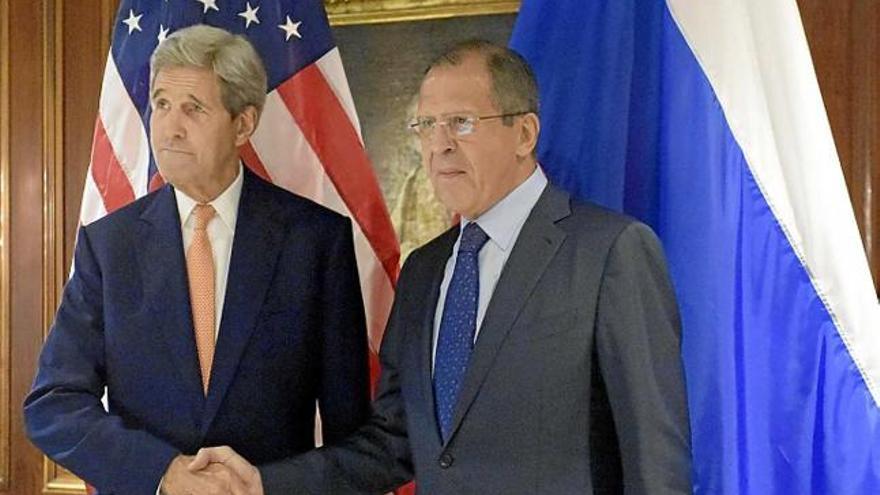 Kerry i Lavrov en la reunió a Viena