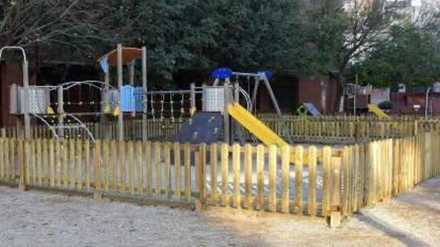 Figueres instal·la tanques de protecció en àrees de jocs infantils