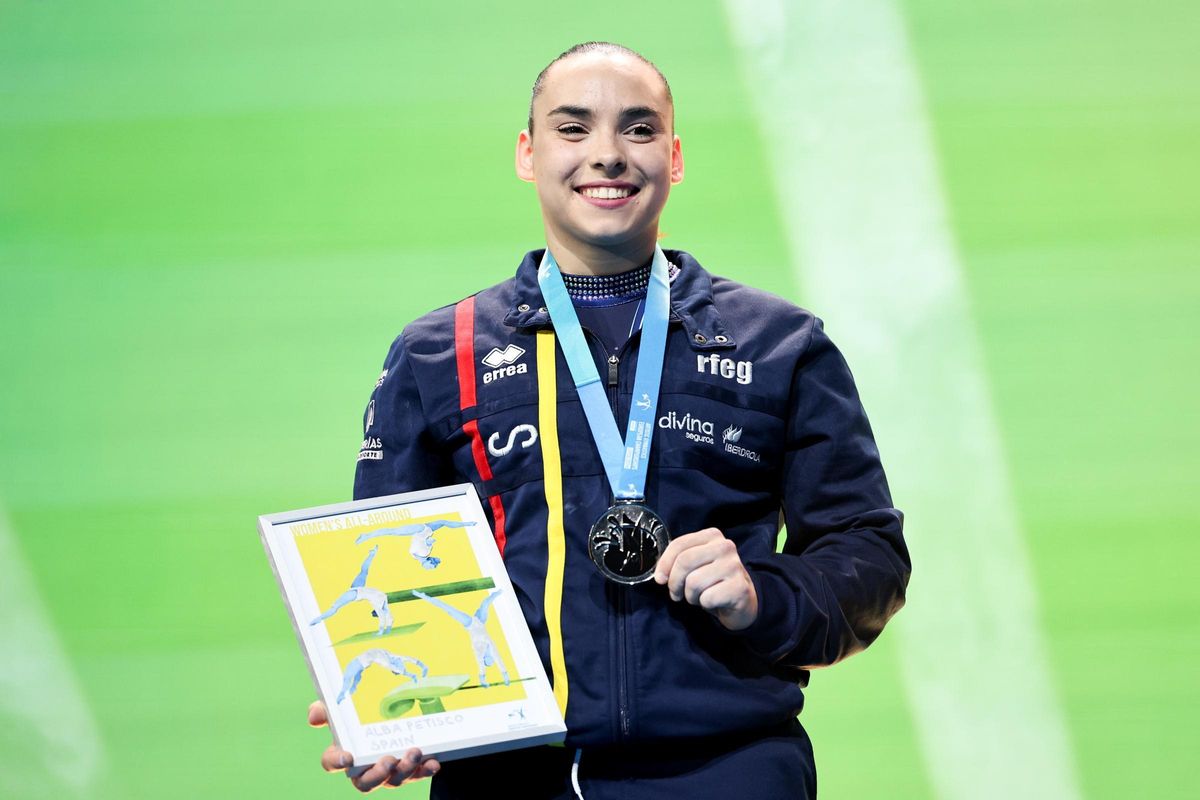 Alba Petisco, con su plata en el último Europeo.