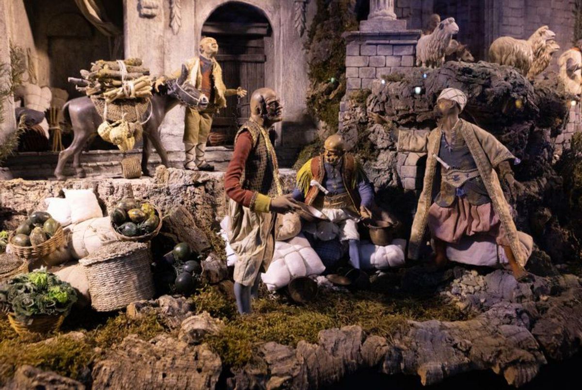 Viaje al siglo XVIII con el belén napolitano del parque de San Martín
